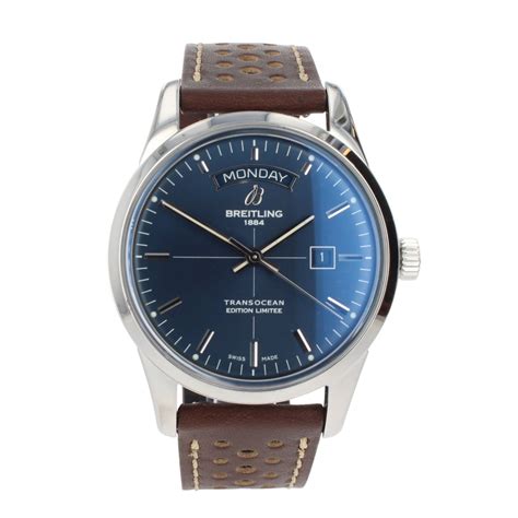 breitling transocean day date pre owned|breitling transocean day date a45310.